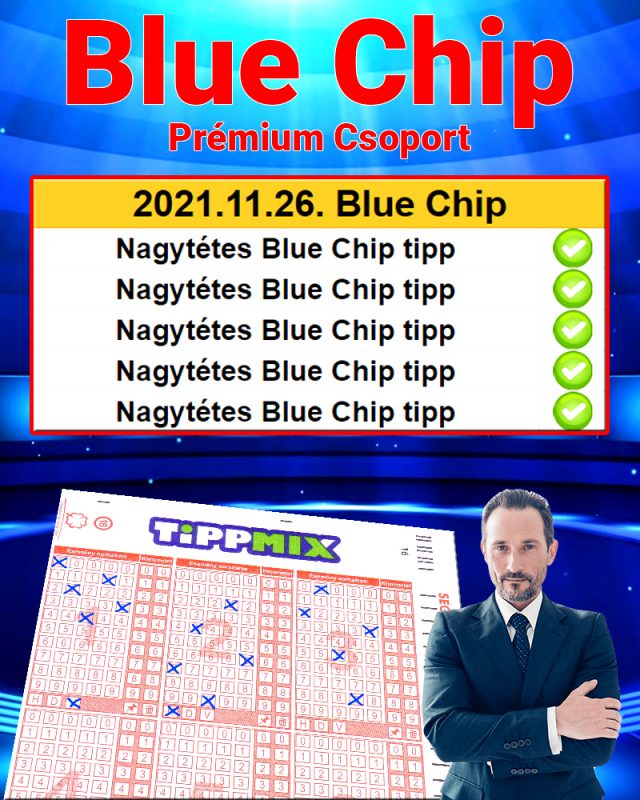 Nem sokat szórakozott a BLUE CHIP! - Itt az újabb hibátlan szelvény ötlet! - Tippmix Tippek 1x2 - Tippmix tippek