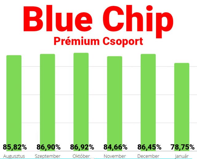 Blue chip: 84.91%-os hatékonyság az elmúlt hat hónapban - Tippmix Tippek 1x2 - Tippmix tippek