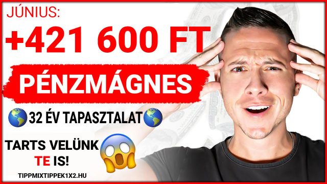 Te mennyit kerestél a hónapban sportfogadással? - Tippmix Tippek 1x2 - Tippmix tippek