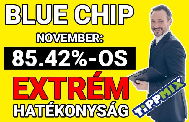 BLUE CHIP: Extrém, 85.42%-os hatékonyság novemberben is! - Tippmix Tippek 1x2 - Tippmix tippek
