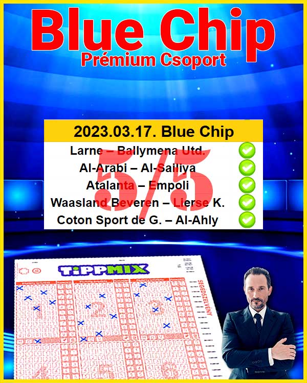 BLUE CHIP: We bring the fun to the bookmakers - Tippmix Tips 1x2 - Tippmix tips
