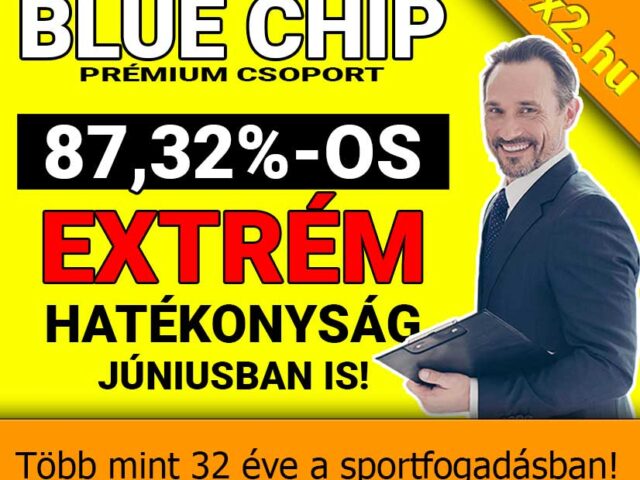 💥 Foci tippek: 87.32%-os Blue Chip hatékonyság ❗ ❗ ❗