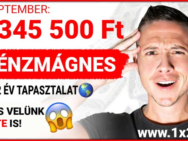 Pénzmágnes daráló: 345.500 Ft-ot kerestünk szeptemberben! 🚀💰