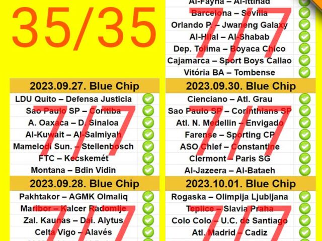 Blue Chip: 35/35 – Üdv október 🤑🎉