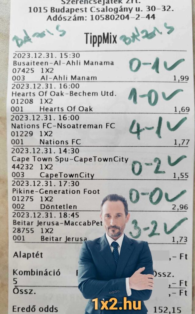 Tippmix tippek a nyeréshez! Fedezze fel a legjobb sportfogadás tippeket ezen a szelvényen. Ne hagyja ki az ingyenes Tippmix tippeket, és hozza ki a legtöbbet sportfogadásaiból! További infó: