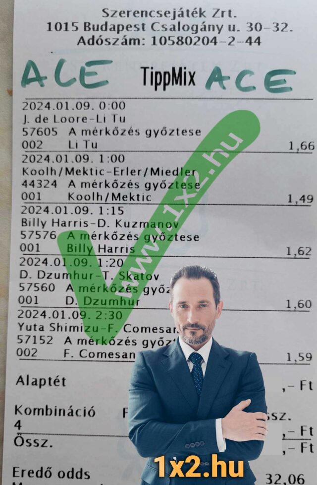 Tippmix tippek és sportfogadás segítenek növelni nyerési esélyeidet. A képen egy Tippmix szelvény látható, amely magas szorzókra irányul. Nézz be, hogy ingyenes Tippmix tippek révén többet nyerhess sportfog