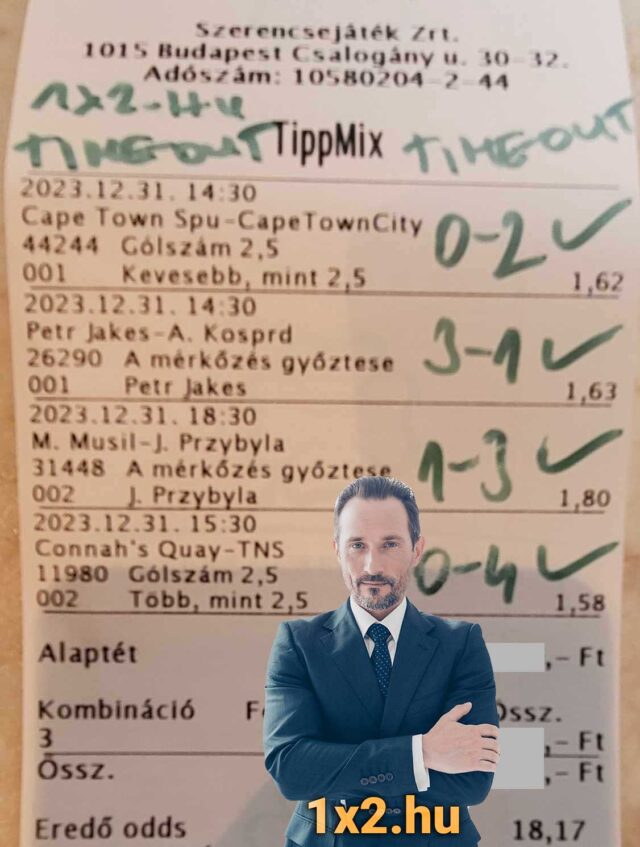 Tippmix tippek és sportfogadás tippek egy sikeres szelvényen. Fedezd fel az ingyenes Tippmix tippek világát, és hozd ki a legtöbbet a sportfogadásból. Látogass el a 1x2.hu oldalra további információkért!