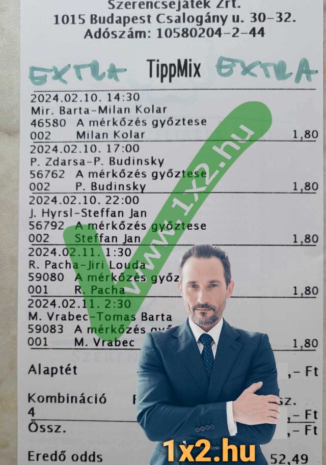 Tippmix tippek a sportfogadás világában! Ismerd meg a legjobb sportfogadás tippeket, és te is nyerhetsz. Ingyenes Tippmix tippek várnak a sikeres tétekhez. Próbáld ki most, és növeld esélyeidet a győzelemre