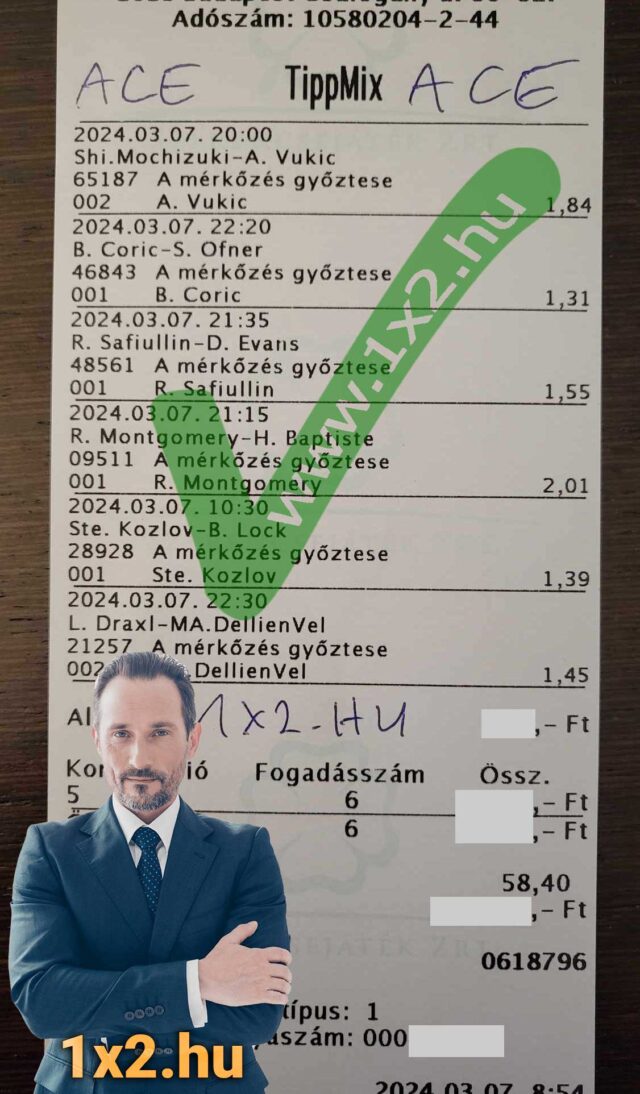 Tippmix tippek sportfogadáshoz: Nyerő kombinációk és ingyenes Tippmix tippek szelvénnyel. Fedezd fel a legjobb sportfogadás tippeket, hogy növeld esélyeidet! 1x2.hu ajánlásokkal.