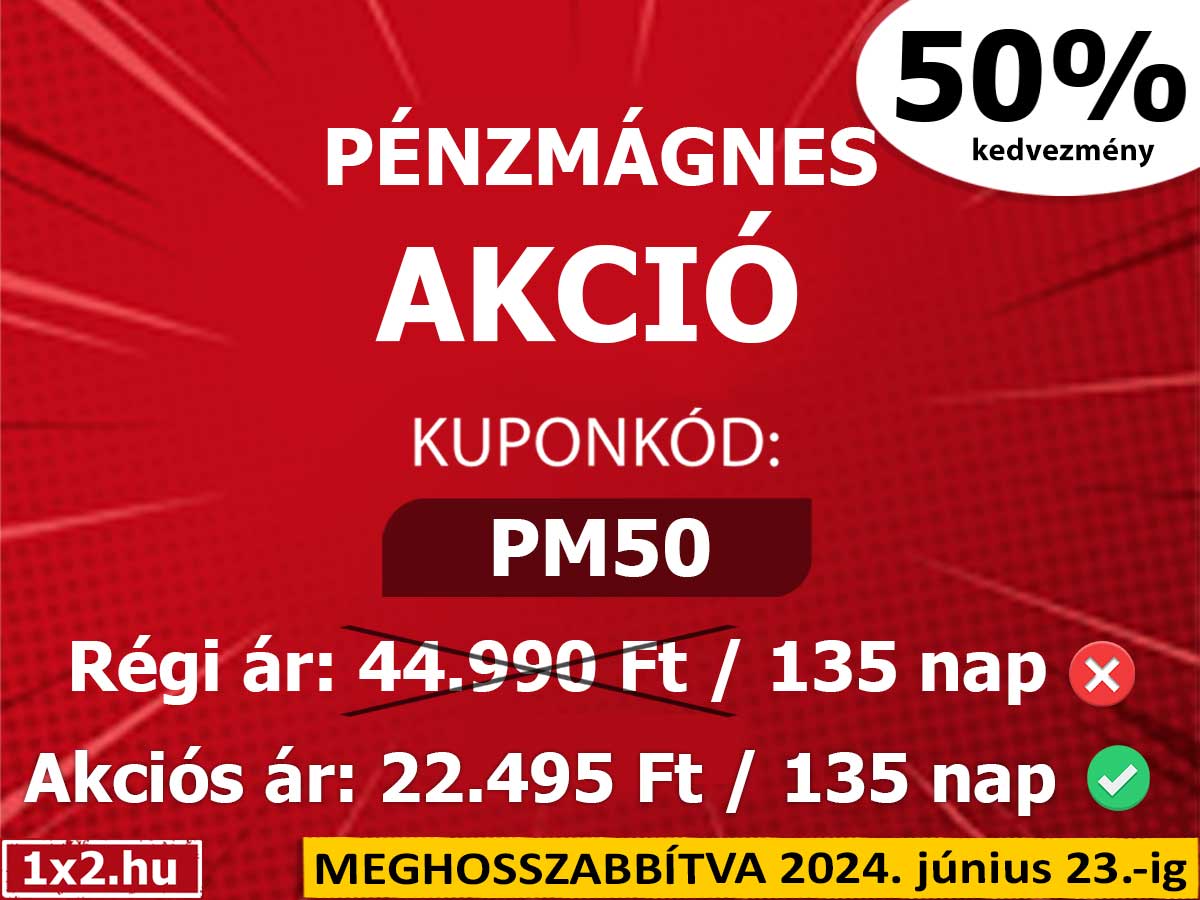 ❗ ❗ ❗ AKCIÓS AJÁNLAT - Spórolj 50%-ot ❗ ❗ ❗ - Tippmix tippek 1x2 - Tippmix tippek