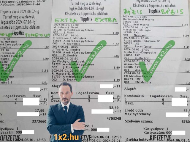 💥 BLUE CHIP: 8/8 – TELITALÁLAT tegnap is