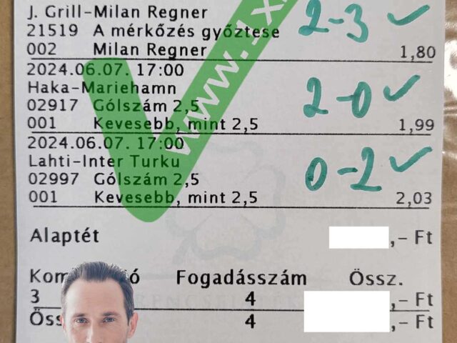 🎉⏰ 4/4 –  A tegnapi szelvény ötlet is hibátlan lett