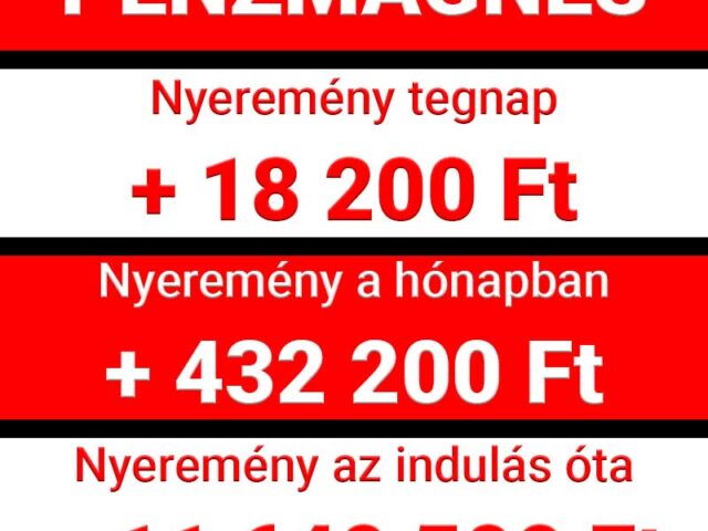 Pénzmágnes: Ez elképesztő! +432.200 Ft-ot kerestünk októberben!