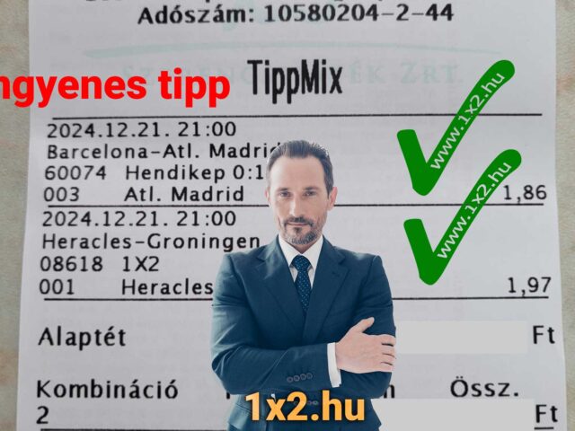 INGYENES Tippmix tippek: Jó ötlet volt tegnap a Barcelona ellen fogadni! – 2024.12.22.