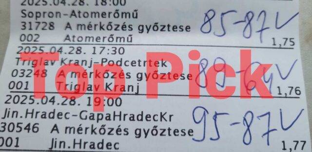 Három Tippmix szelvény képe sporteseményekkel, kiemelt Top Pick felirattal. Ideális sportfogadás tippekhez, ingyenes Tippmix tippekhez és előrejelzésekhez. Használja a legjobb sportfogadás stratégiákhoz!