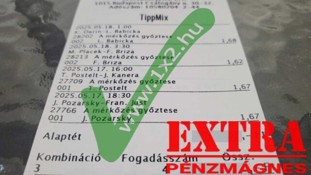 Tippmix tippek és sportfogadás; a képen egy Tippmix szelvény látható, amelyen különböző mérkőzések és oddsok szerepelnek. Ingyenes Tippmix tippek és sportfogadás tippek keresésekor vegye figyelembe a megadott esélyeket