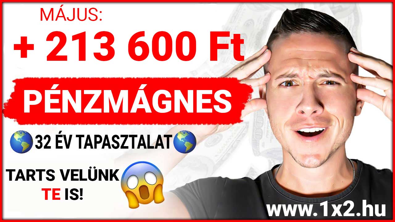 Férfi megdöbbent arccal. Ez a hirdetés 213 600 Ft nyereséget ígér májusra a Pénzmágnes segítségével. 32 év tapasztalattal kínálnak Tippmix tippeket, sportfogadás tippeket azoknak, akik