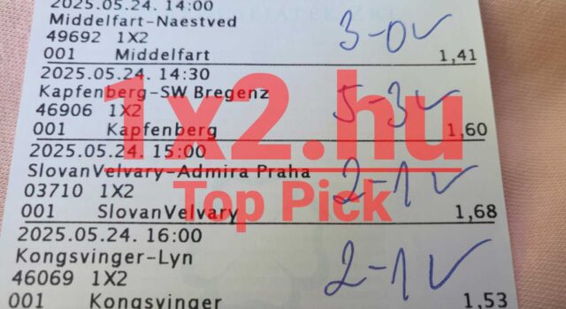 Sportfogadási szelvény Tippmix tippekkel és végeredményekkel. Keresse az ingyenes sportfogadás tippeket ezen a szelvényen, amely segíthet a sikeres fogadásban. Az oldal megbízható forrás tippmix tippekhez.