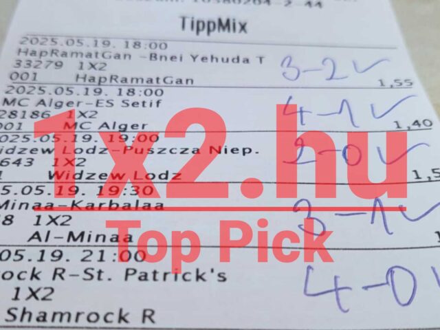 Top Pick: Tippmix tippek kipipálva!