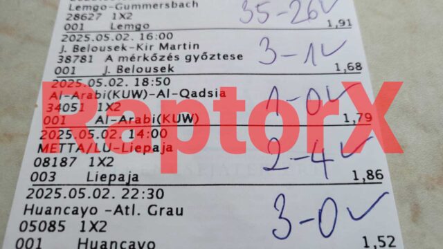 Sportfogadási szelvény részletei láthatók, kézírásos tippekkel. Az ilyen Tippmix tippek segíthetnek a sportfogadásban. Alapvetően ingyenes Tippmix tippek szolgáltatnak esélyeket a sikerhez.