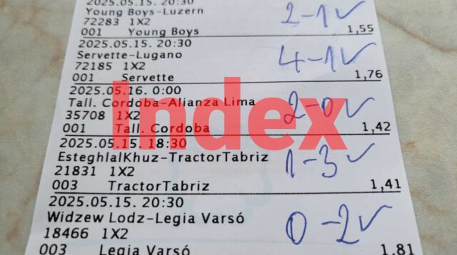 Egy Tippmix szelvény sportfogadási eseményekkel és eredményekkel. Kiváló tippmix tippek és sportfogadás tippek találhatóak rajta. Ingyenes Tippmix tippek segítenek a sikeres fogadásban.