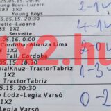 Sportfogadási szelvény Tippmix tippekhez, kézzel írt eredményekkel. Hasznos sportfogadás tippek és ingyenes Tippmix tippek segítik a sikeres fogadást.