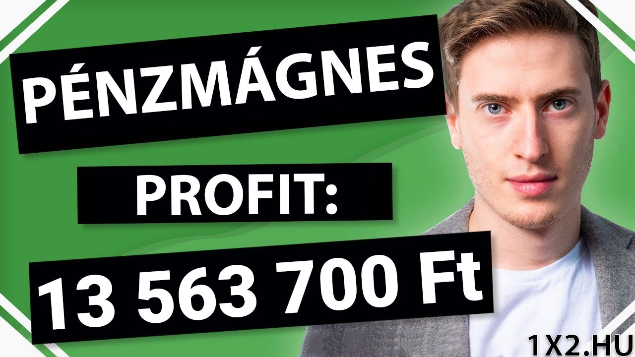 Zöld háttér előtt egy Pénzmágnes feliratot viselő kép. Kiírt profit: 13 563 700 Ft. Tippmix tippek és sportfogadás tippek segítségével érhető el ilyen eredmény, akár ingyenes Tippmix tippek alkalmazásával is.