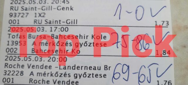 Sportfogadás szerelmesei! Fedezd fel a legjobb Tippmix tippeket! A képen látható fogadási tippek segíthetnek a siker elérésében. Ingyenes Tippmix tippek és sportfogadási stratégiák minden nap!