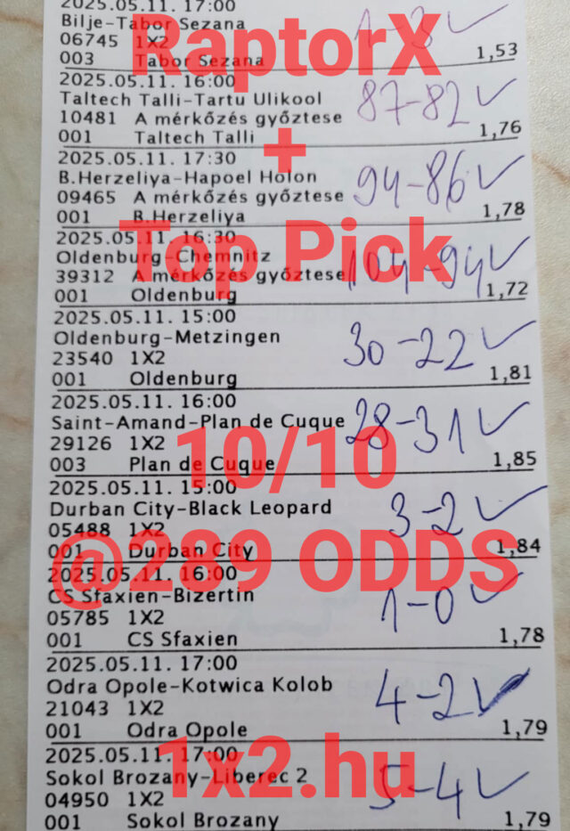 Sportfogadás rajongók figyelem! Nézd meg a legjobb Tippmix tippeket ezen a szelvényen: számos izgalmas eredmény vár a sportfogadás szerelmeseire. Ne maradj le a legújabb ingyenes Tippmix tippekről és sportfogadási tanác