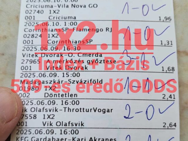 A Prémium Tippmix tippekkel 509-es eredő szorzót fogtunk!
