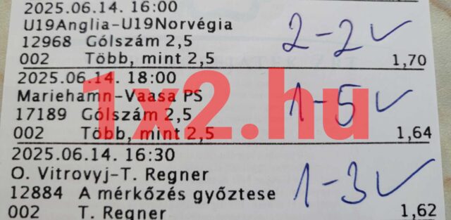 Sportfogadási szelvény, amelyen függő Tippmix tippek találhatók. A megbízható tippmix tippek segíthetnek a sportfogadás iránt érdeklődőknek, hogy nyerési esélyeik növekedjenek. A jól átgondolt tippek