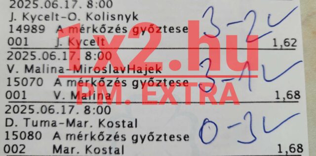 Ez a Tippmix szelvény részlet olyan sportfogadás tippeket tartalmaz, melyek segíthetnek a sikeres fogadásokban. Megbízható Tippmix tippek segítségével növelheted esélyeid a sportfogadás világában.