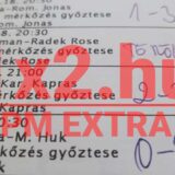 Ezen a képen egy sportfogadási szelvény látható, melyen Tippmix tippek szerepelnek. A kiválasztott eseményekhez megbízható előrejelzéseket kínál, segítve a sportfogadás rajongóit a sikeres fogadásban.