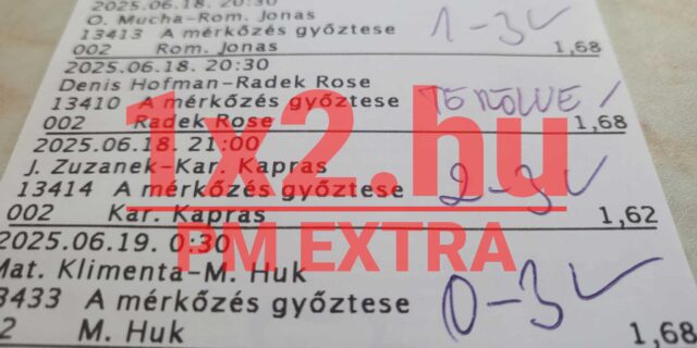 Ezen a képen egy sportfogadási szelvény látható, melyen Tippmix tippek szerepelnek. A kiválasztott eseményekhez megbízható előrejelzéseket kínál, segítve a sportfogadás rajongóit a sikeres fogadásban.