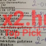 Egy sportfogadási szelvény képe látható, amely különböző eseményeket sorol fel Tippmix tippek kíséretében. Ha érdekelnek a megbízható Tippmix tippek és a sportfogadás, hasznos lehet ez a fajta elemzés.