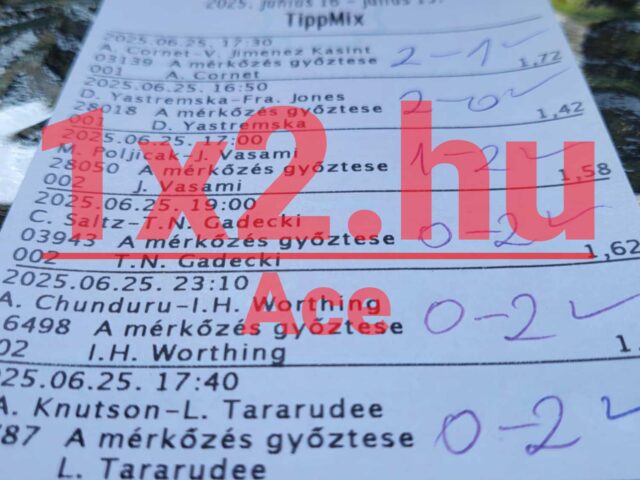 Egy Tippmix szelvény részlete sportfogadási eredményekkel. Ha megbízható Tippmix tippeket keresel, fontos, hogy jól informált legyél. Ezek a sportfogadás tippek előnyt jelenthetnek a sikeres fogadásokhoz.