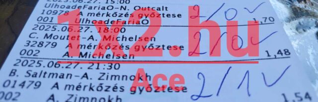 Képen egy sportfogadási szelvény látható, rajta különböző Tippmix tippek. A dátumok és eredmények ceruzával vannak jelölve. Ideális azoknak, akik megbízható sportfogadás tippeket keresnek.