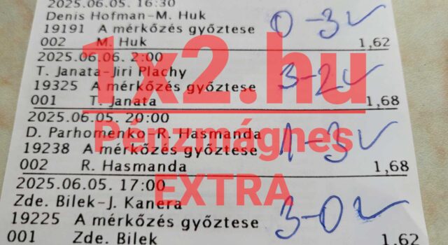 Fogadószelvény sporteseményekkel és kézi jelölésekkel. Keresed a legjobb Tippmix tippeket? Látogass el oldalunkra ingyenes sportfogadás tippekért! Naprakész és megbízható tanácsok sportfogadáshoz.