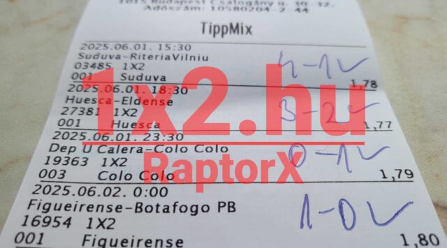 Tippmix szelvény sporteseményekkel és fogadási eredményekkel. Fedezd fel a legjobb Tippmix tippek, sportfogadás tippek és ingyenes Tippmix tippek lehetőségeit, hogy növeld esélyeidet a sikeres sportfogadás során!