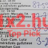 Egy Tippmix szelvény látható sporteredményekkel. Hasznos inspiráció sportfogadáshoz, ahol megbízható Tippmix tippeket találhatsz. A sportfogadás világa tele van lehetőségekkel, íme néhány tipp, hogy nyertes lehess