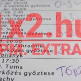 Egy sportfogadási szelvény részlete látható Tippmix tippekkel. Ez a sportfogadás egyik népszerű formája Magyarországon, ahol a megbízható Tippmix tippek kulcsfontosságúak a nyeréshez.