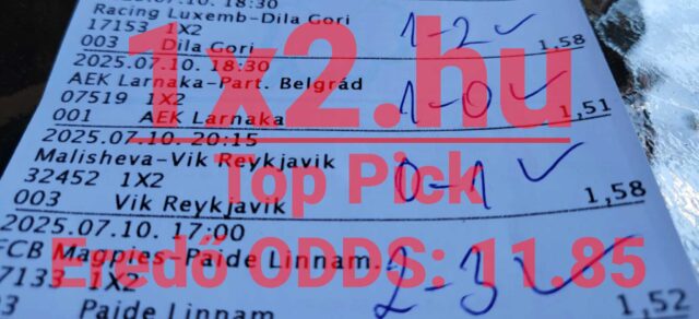 Tippmix tippek keresése közben érdemes megbízható forrásokat választani. A képen látható fogadószelvény segíthet eligazodni a sportfogadás világában. Fedezd fel a legjobb sportfogadás tippeket te is!