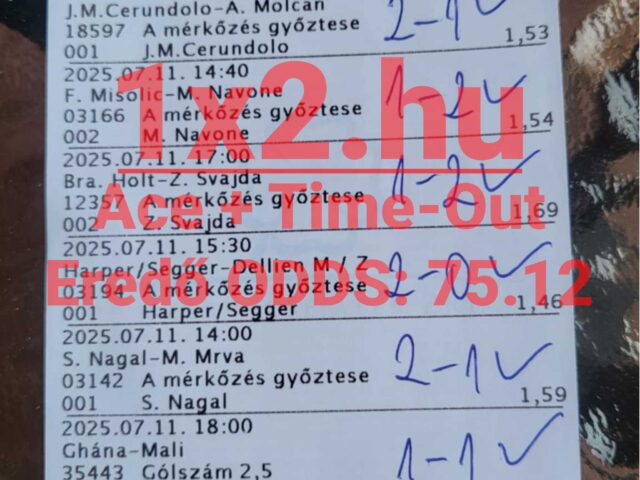 ✅ Zöldhullám a Tippmixen – nézd meg a szelvényeket!