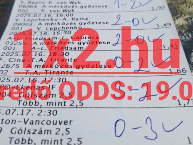 Tippmix tippek: Durrant a 19.02-es eredő odds!