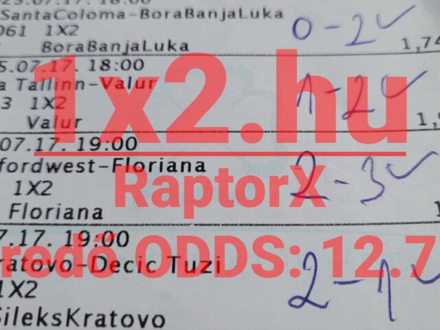 4 Tippmix tipp = 12.70-es eredő! Tarts velünk Te is!