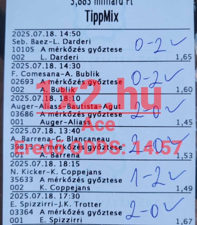 Tippmix tippek, amelyek segíthetnek a sportfogadásban! Egy megbízható Tippmix szelvény jól mutatja, hogy a megfelelő sportfogadás tippekkel növelheted az esélyeidet a sikerre. Bízz a tapasztalatban és legyél nyerő!