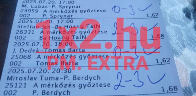Egy Tippmix szelvény, rajta mérkőzések és eredmények. Az ilyen sportfogadás tippek segíthetnek a döntésekben, különösen, ha megbízható Tippmix tippekre vágysz. Izgalmas lehetőség a sportfogadás világában.
