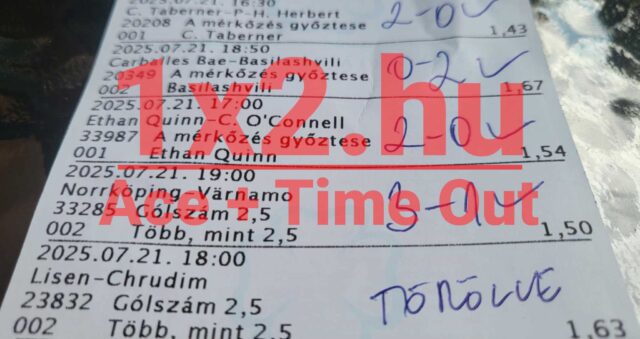 Egy sportfogadási szelvény látható, amelyen több meccs eredményei szerepelnek. Tippmix tippek keresők számára hasznos inspirációt jelenthet ez a látvány, hiszen megbízható sportfogadás tippek segíthetnek a sikeres játékban.