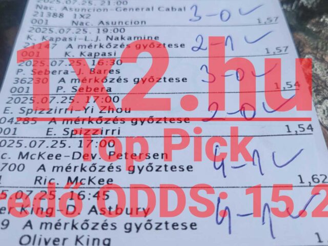 TOP PICK: 6 Tippmix tipp = Durrant a 15.24-es eredő odds
