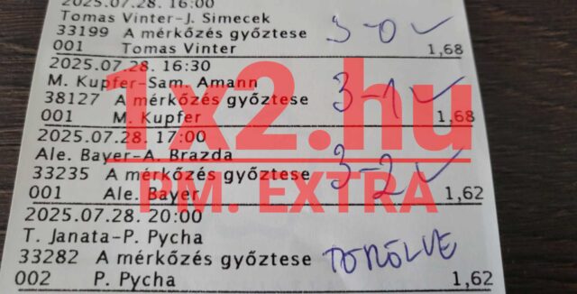 Egy Tippmix szelvény, amely különböző sportesemények tétjeit mutatja be. Ha érdekelnek a megbízható Tippmix tippek és sportfogadási lehetőségek, ez egy jó kiindulópont lehet a nyerő kombinációkhoz.